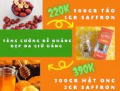 SỰ KẾT HỢP HOÀN HẢO GIỮA SAFFRON, TÁO ĐỎ KHÔ HÀN VÀ MẬT ONG