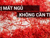 Lưu ngay phương pháp dùng saffron để xóa bay chứng mất ngủ