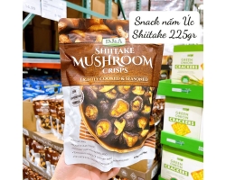 Snack nấm Úc Shiitake Mushroom Crisps